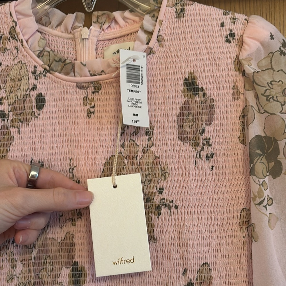 Floral Pink Women's Top - Picture 3 of 5